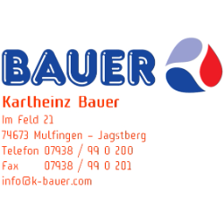 Logo von Karlheinz Bauer Heizung, Sanitär, Bauflaschnerei